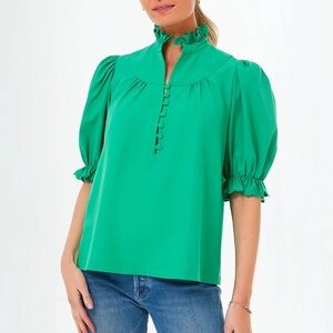 Tuckernuck Pomander Place Selena Green blouse - Small